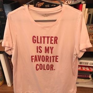 Kate Spade “Glitter Is My Favorite Color” T-shirt